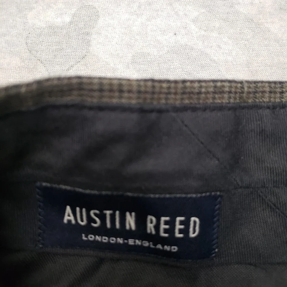 Vintage Austin Reed Pants Mens 30x28 Gray Pockets Silk Blend Straight Leg